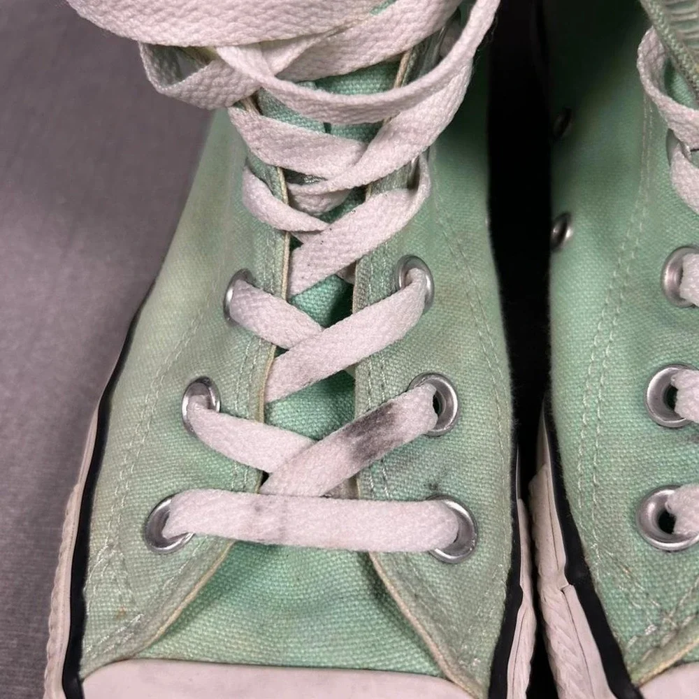 Converse Chuck Taylor All Star High Top Mint Green Sneakers Mens 5 Womens 7